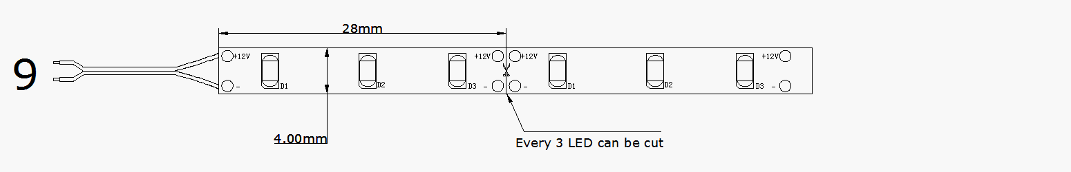 4mm Ultra Slim SMD2014 LED Strip