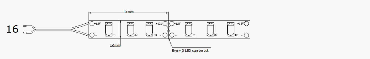 2000LM/M SMD2216 Ultra Bright LED Strip