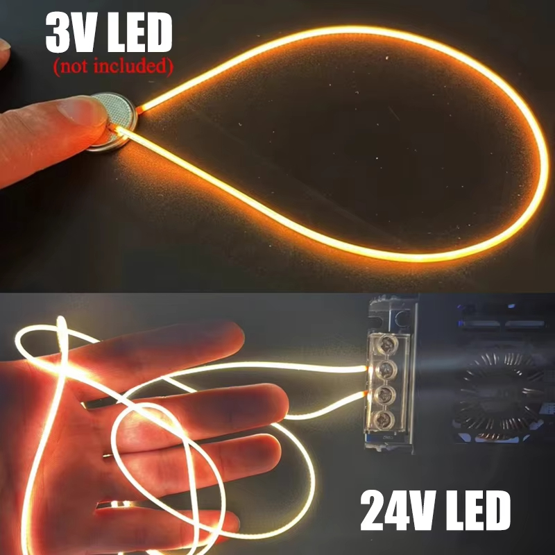 1.6mm Narrow 360 Degree Luminous Cob Strip