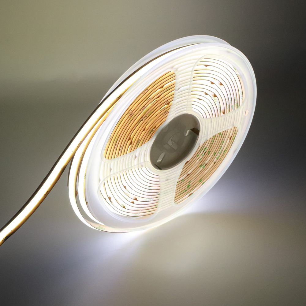 Cut Freely COB LED Strip Light 24V 720 LEDs/m Super Bright Flexible Tape 8MM PCB High Density Linear Lighting Warm Natur
