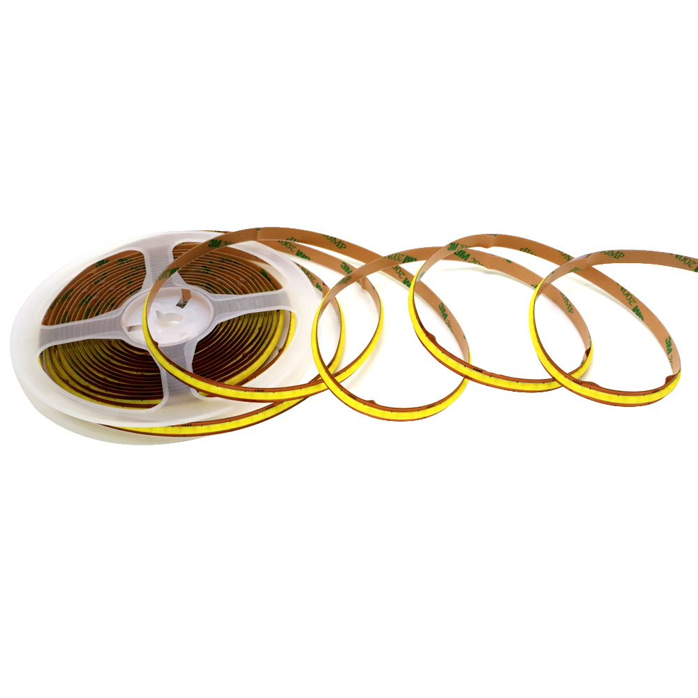 Cut Freely COB LED Strip Light 24V 720 LEDs/m Super Bright Flexible Tape 8MM PCB High Density Linear Lighting Warm Natur