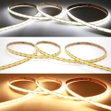 COB LED Strip - 12V 24V DC COB LED Strip Light 2700K to 6000K Color-Changing LED Tape Linear Double Color RA90 8mm Width